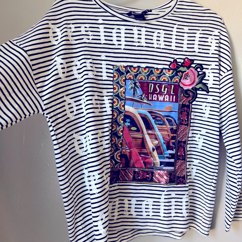Desigual long sleeves stripes